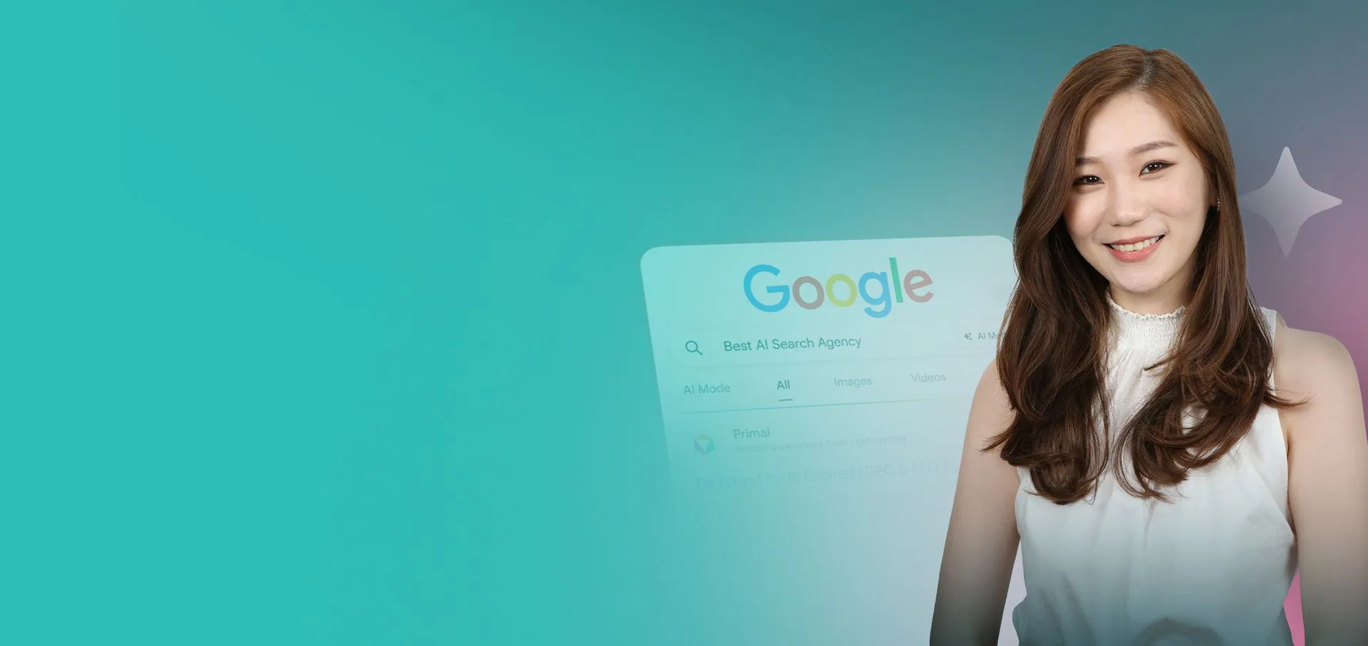 A Primal strategist with a Google search card